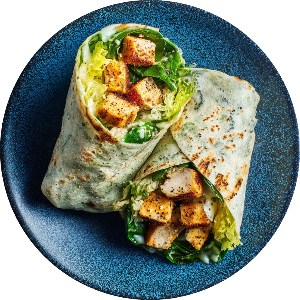 Chopped Chicken Caesar Wrap