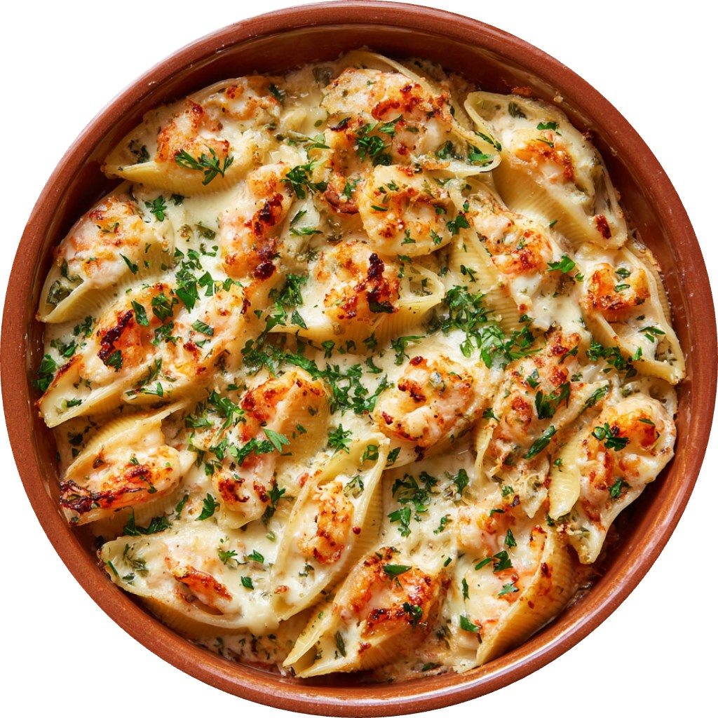 Creamy Garlic Shrimp Stuffed Shells