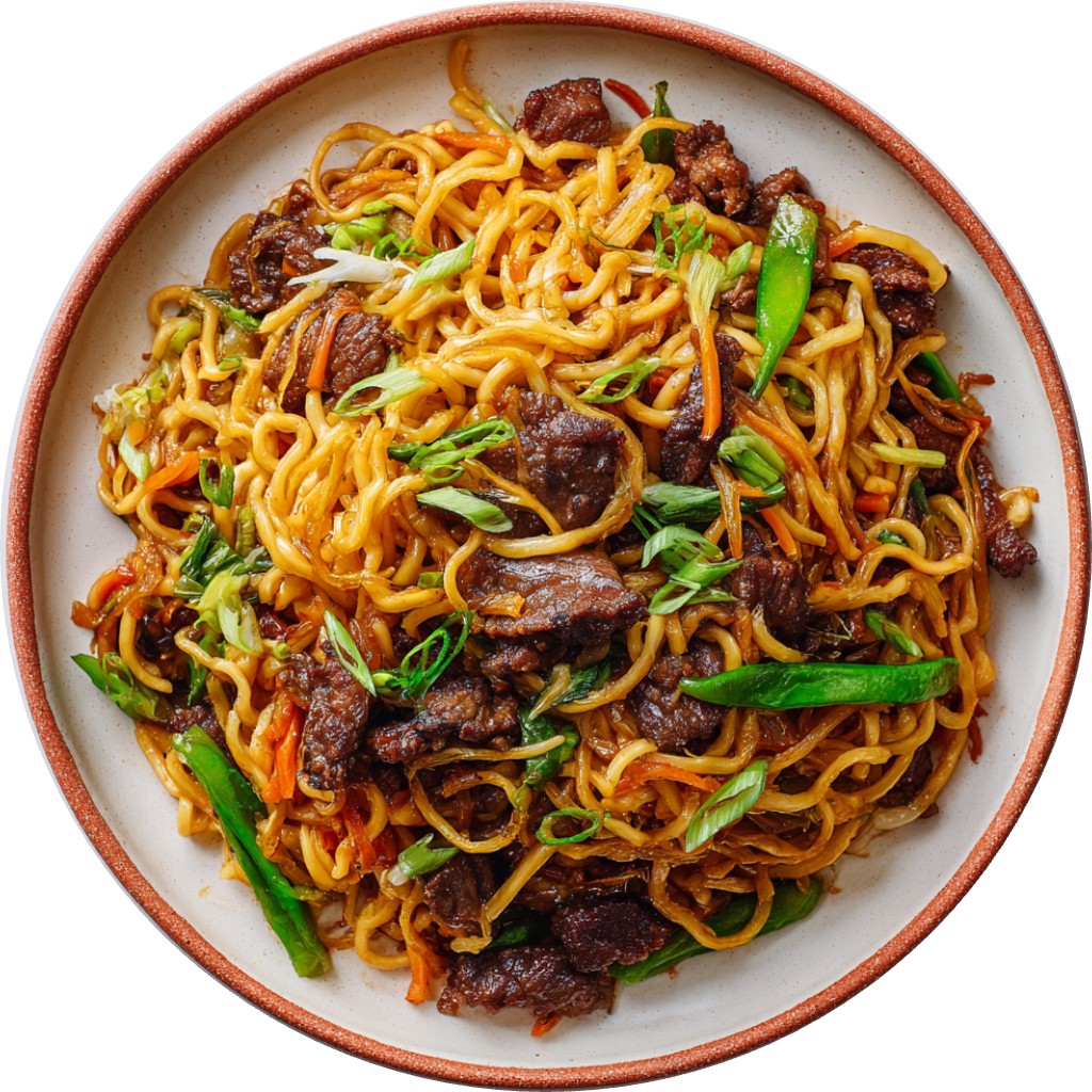 Crispy Beef Fried Noodles