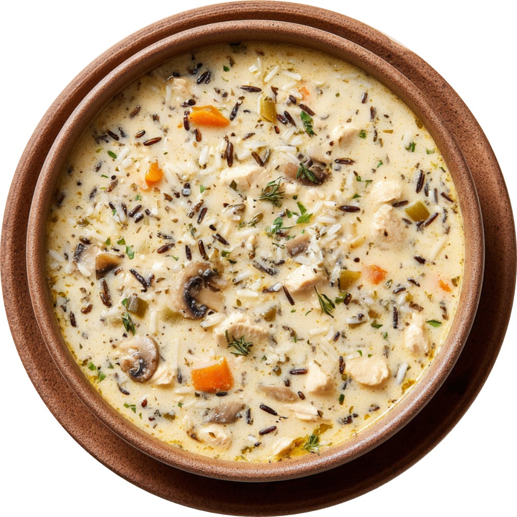 Creamy Chicken, Mushroom & Wild Blend Soup