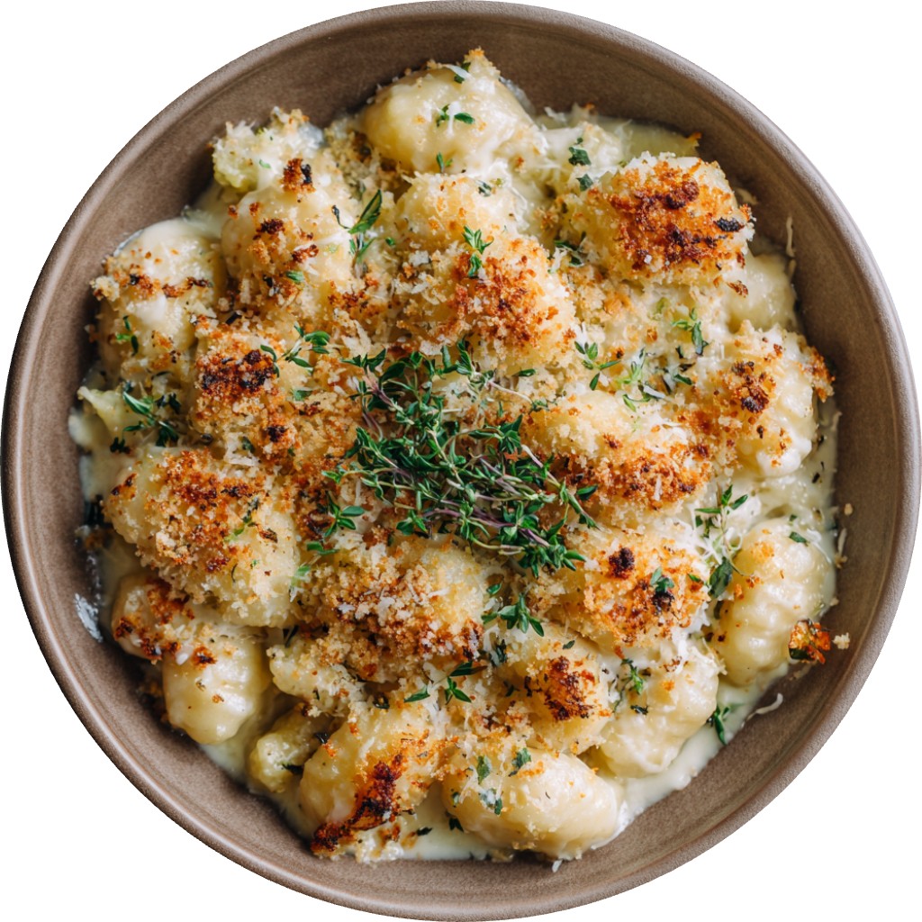 Cauliflower Cheese Gnocchi Bake