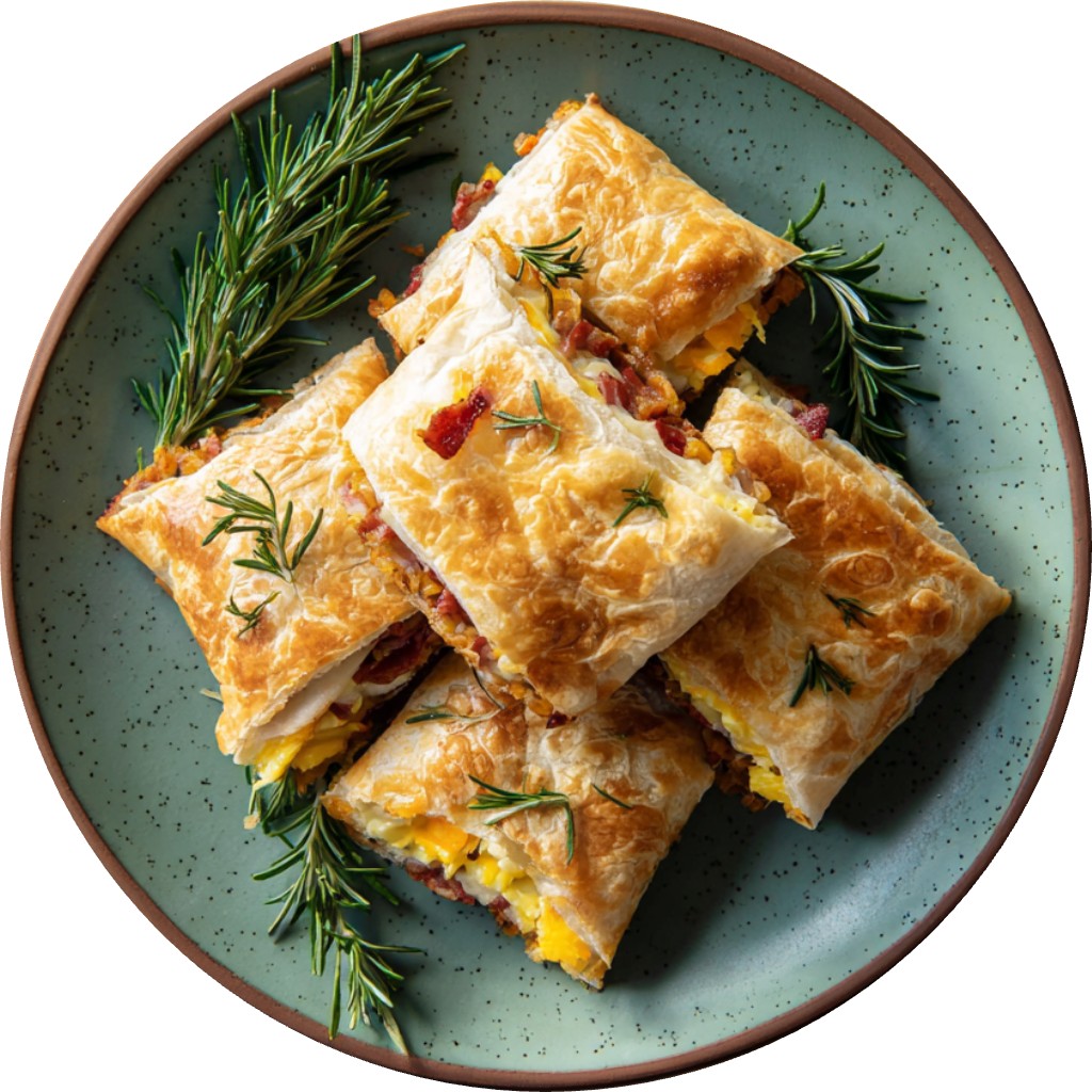 Puff Pastry Breakfast Crunch Wrap