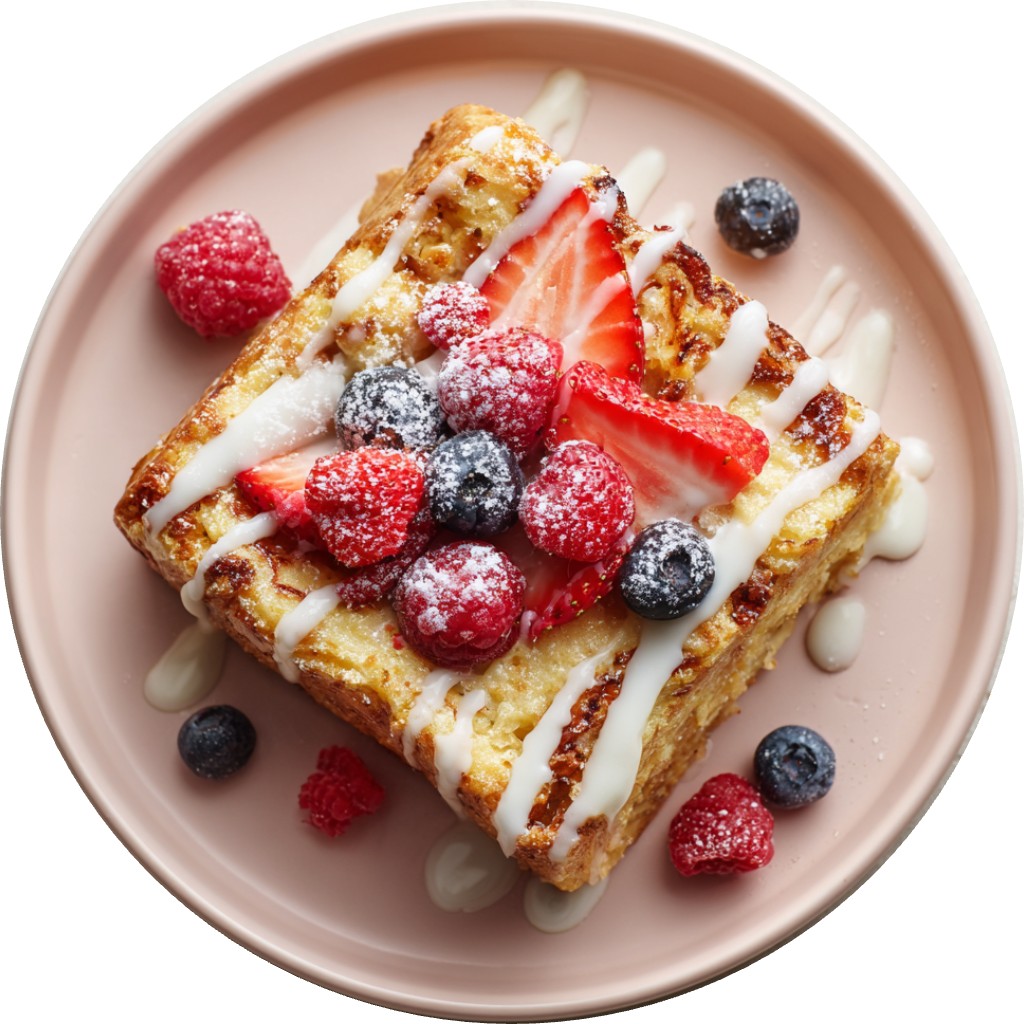 French Toast Casserole With Cream Cheese Icing
