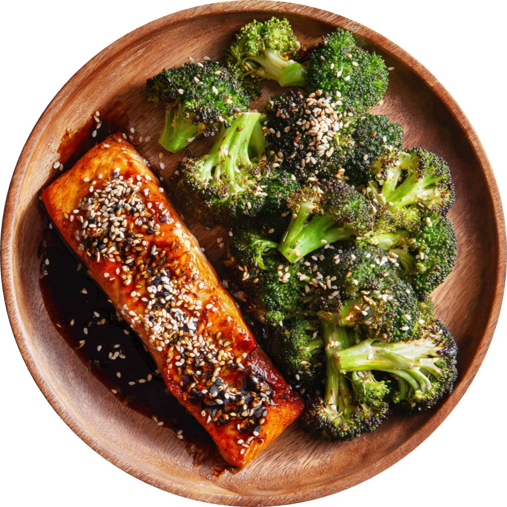 Sheet Pan Salmon With Sesame, Soy, & Ginger