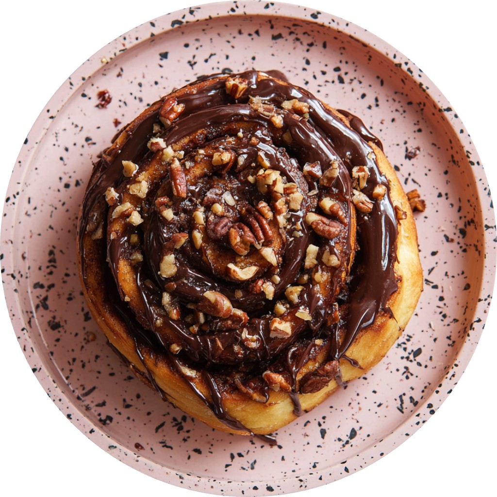 Chocolate Pecan Cinnamon Rolls
