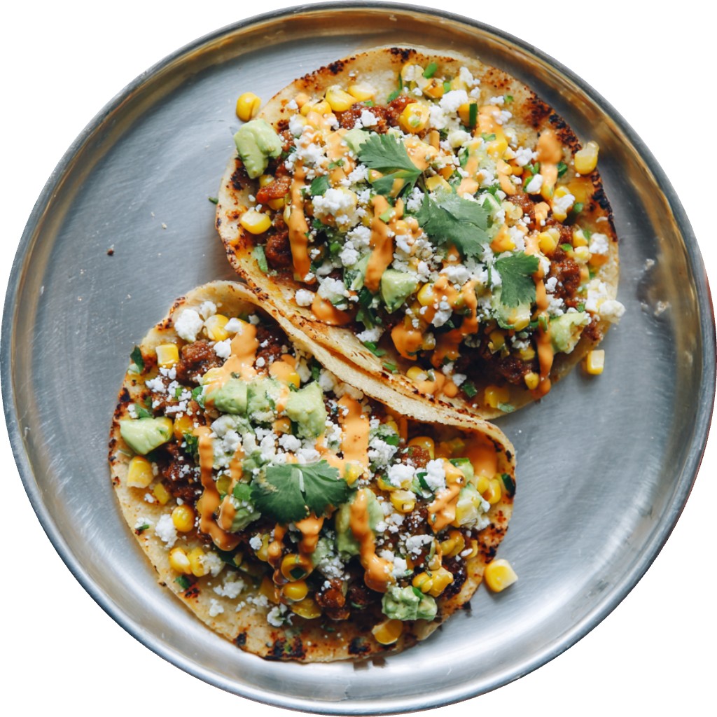 Street Corn Smash Burger Tacos