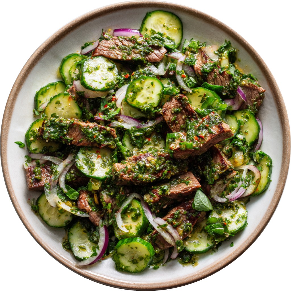 Steak Salad With Chimichurri Dressing