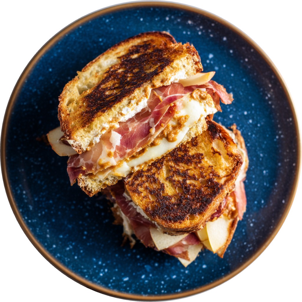 Pumpkin Butter Grilled Cheese Sandwich