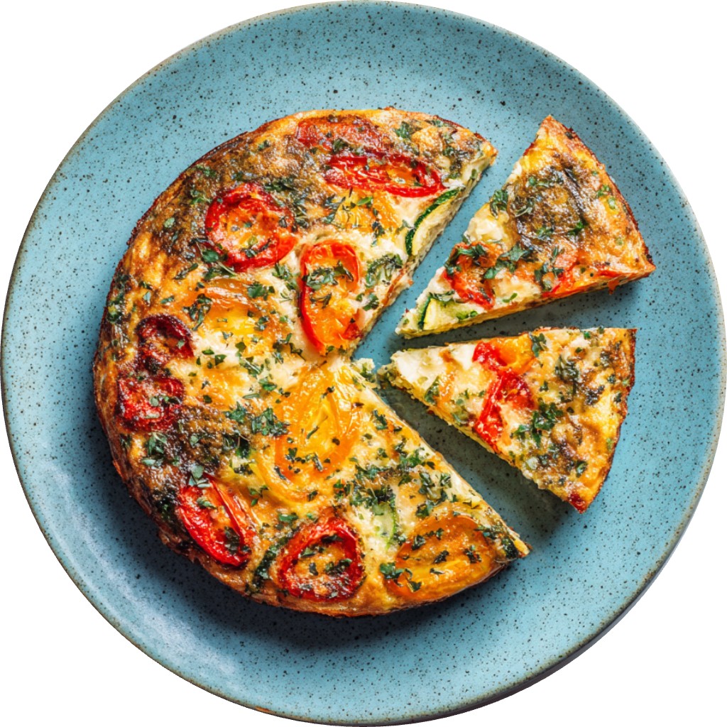 Herby Roast Veg Frittata