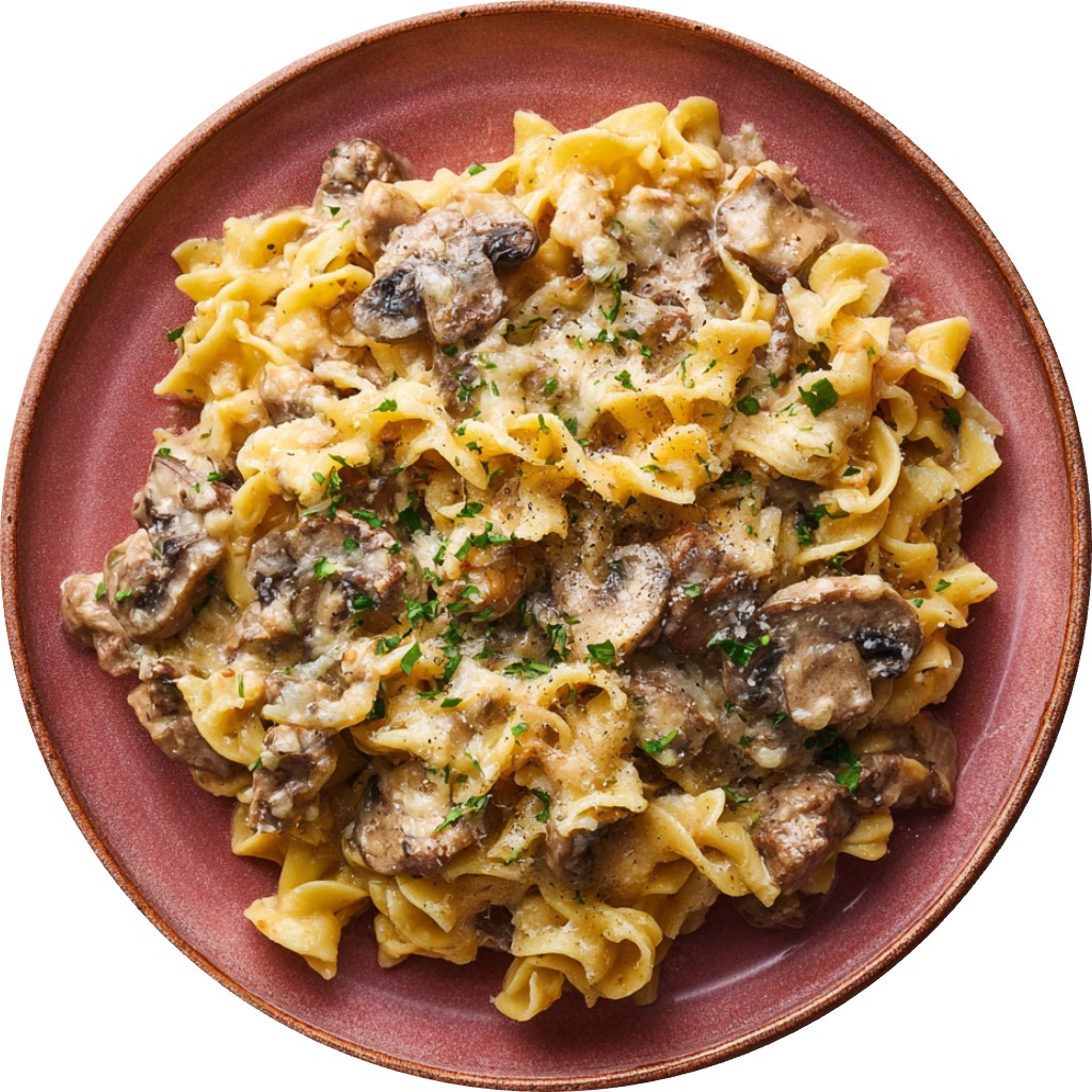 Creamy Beef Stroganoff Casserole