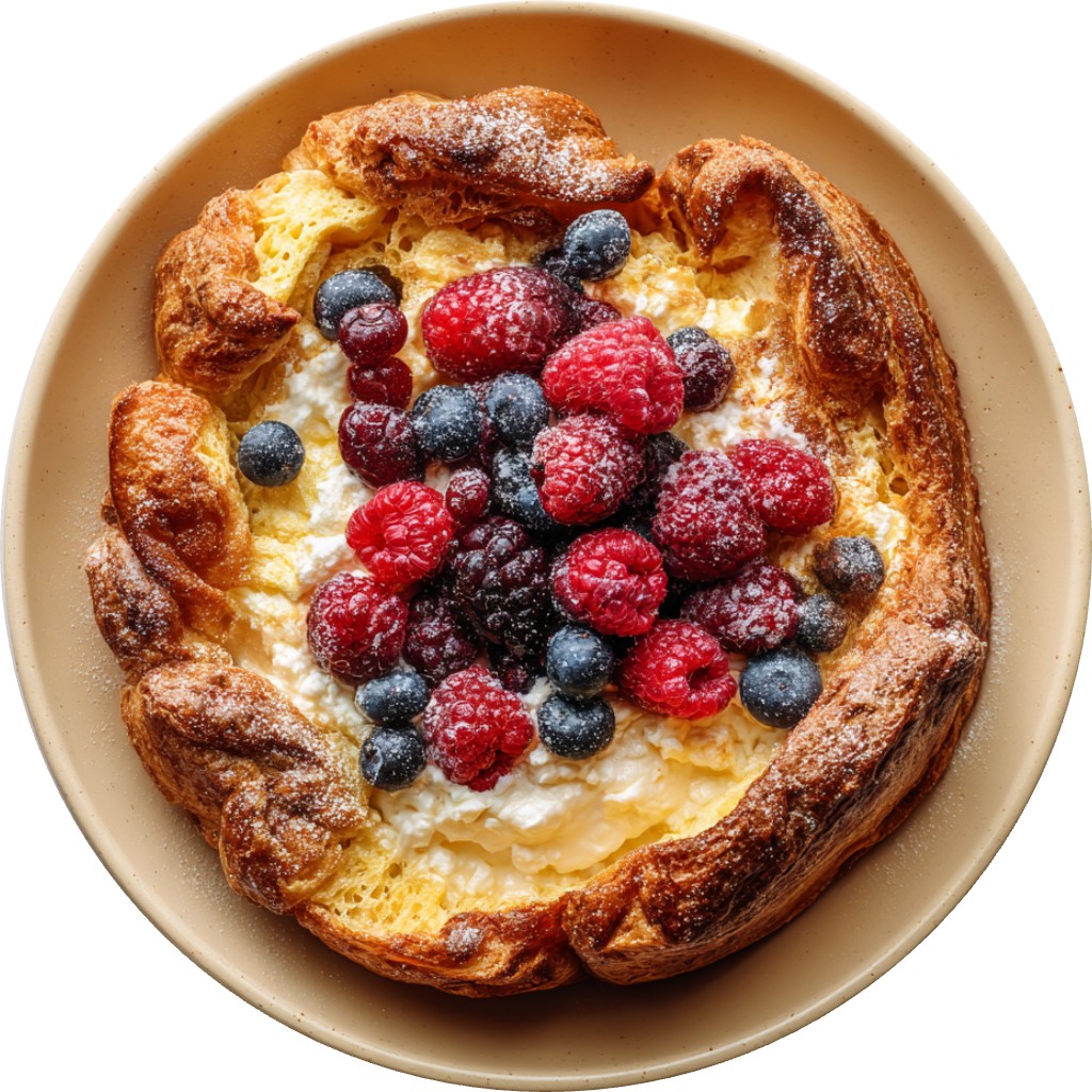 French Toast - High Protein Croissant With Berries