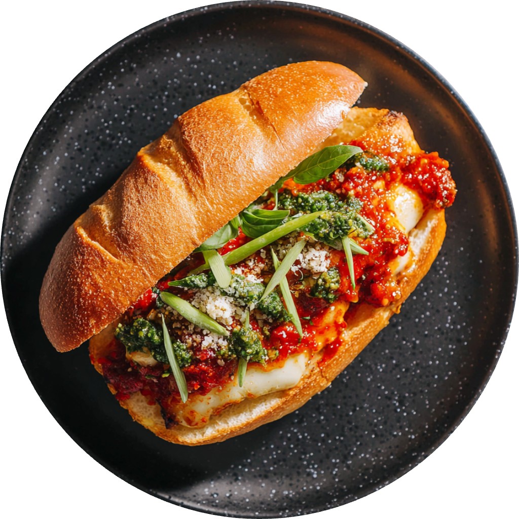 Spicy Chicken Parm Sandwich