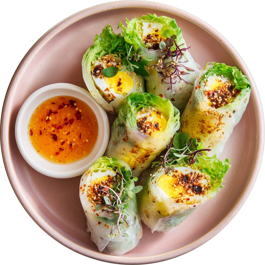 Rice Paper Breakfast Wrap