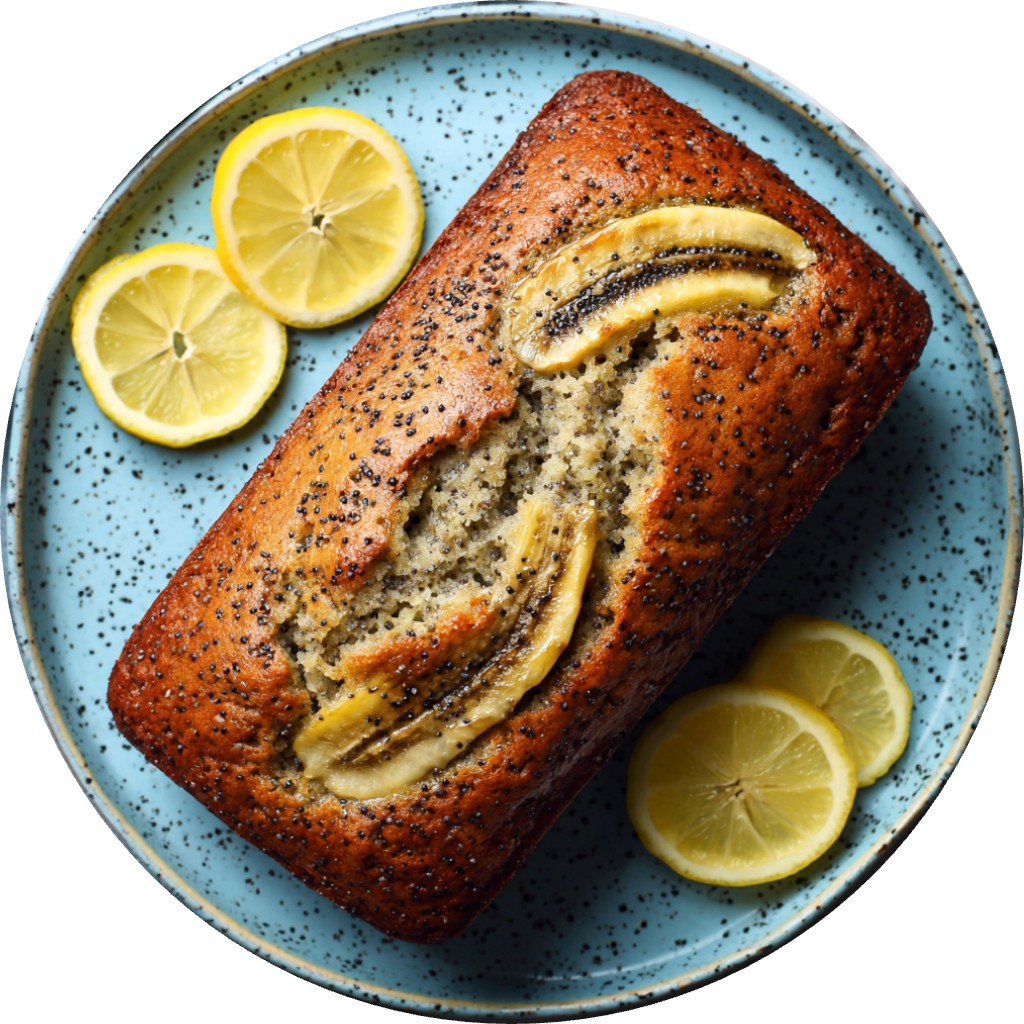 Healthy Lemon Poppyseed Banana Bread