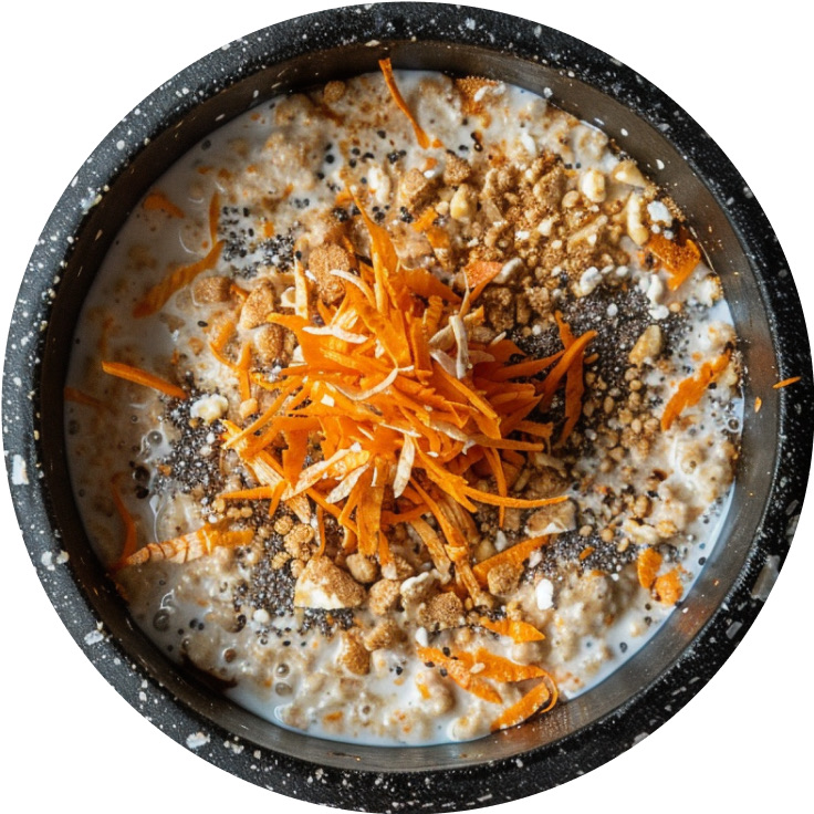 Healthy Carrot Cake Oatmeal