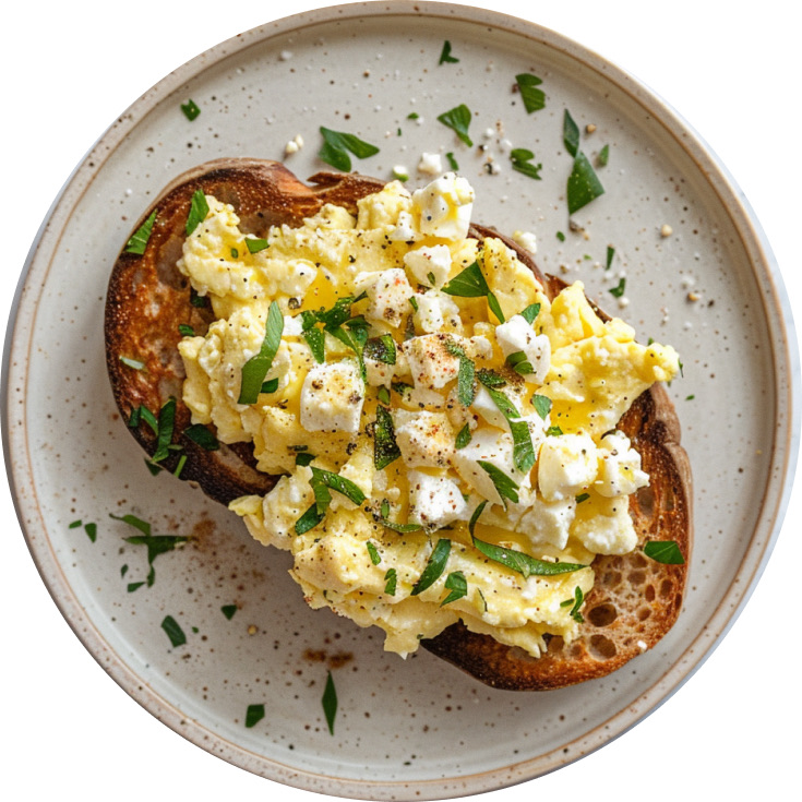 Creamy Baked Feta Eggs
