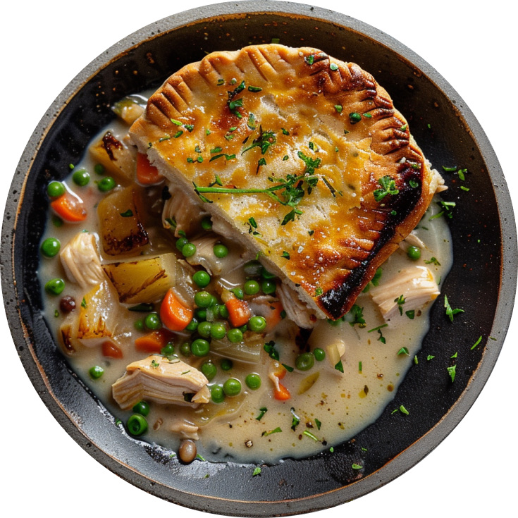 Deconstructed Chicken Pot Pie