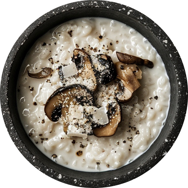 Wild Mushroom Risotto with Truffle Oil