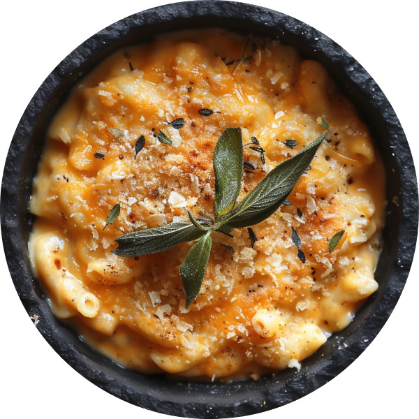 Pumpkin and Sage Mac and Cheese