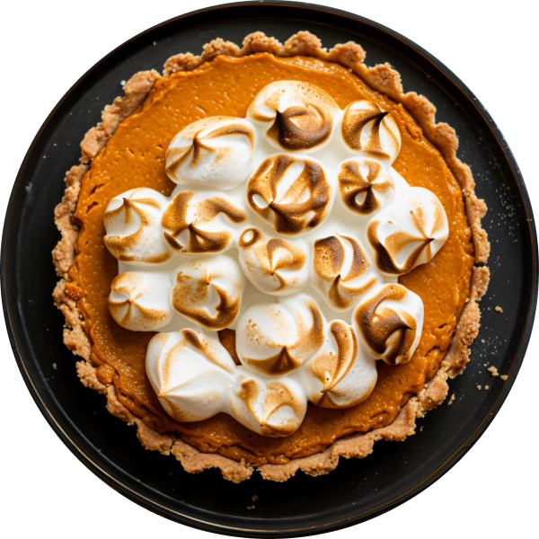 Sweet Potato Tart with Marshmallow Meringue