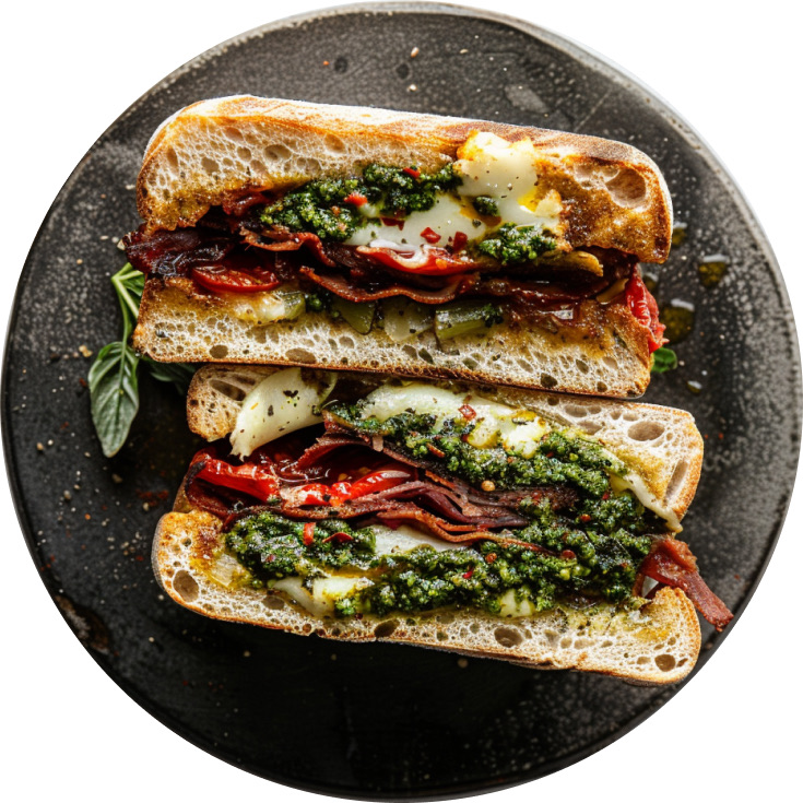 Italian Sandwich with Sundried Tomato Pesto
