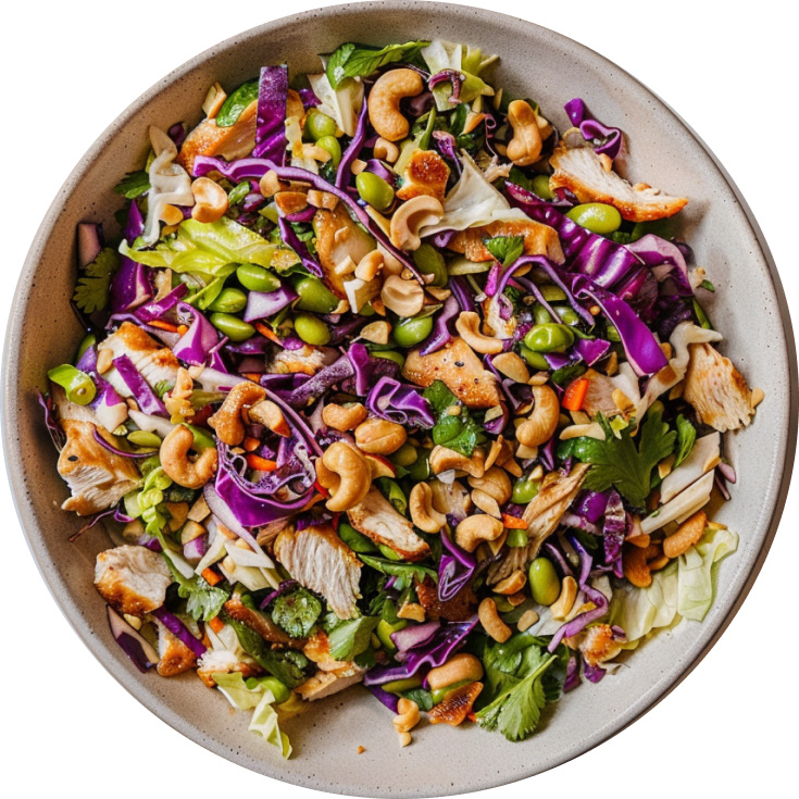 High-Protein Chicken Edamame Salad