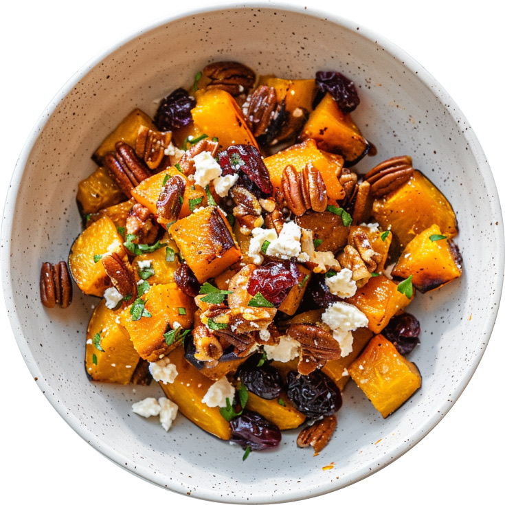 Maple Roasted Butternut Squash with Feta