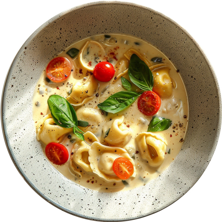 Creamy Tuscan Tortellini Soup