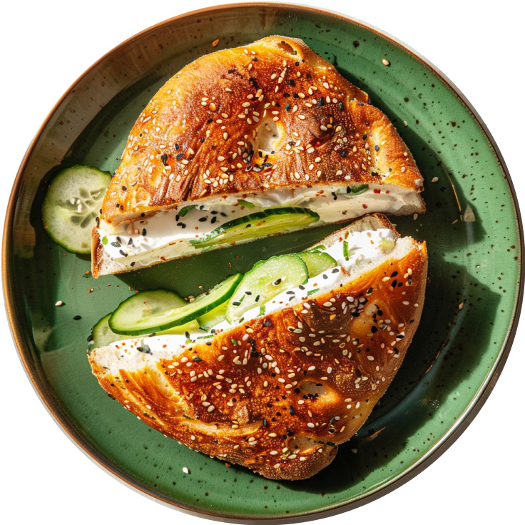 Cucumber Focaccia Sandwich