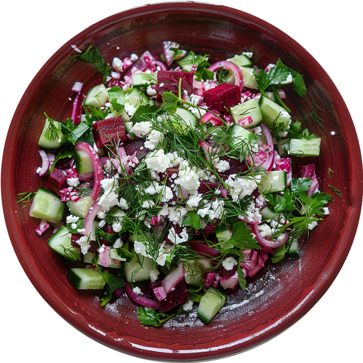 Cucumber and Beetroot Salad