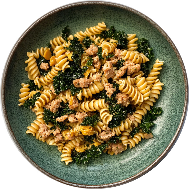 Christmas Chestnut and Sausage Pasta