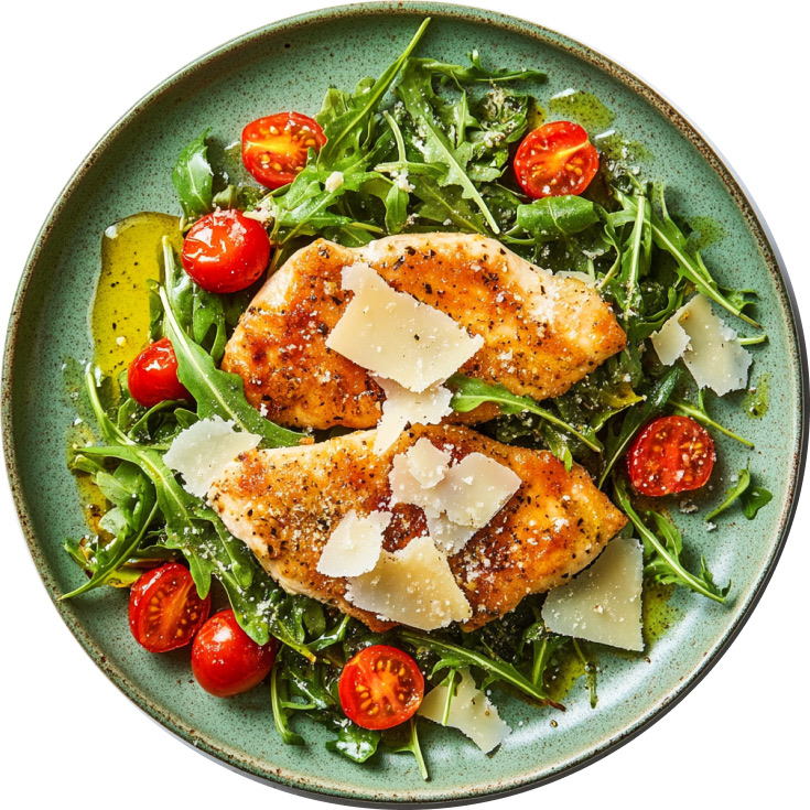 Chicken Milanese with Arugula Salad