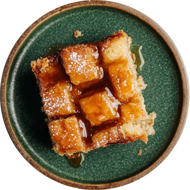 Spiced Eggnog Bread Pudding with Bourbon Caramel Sauce