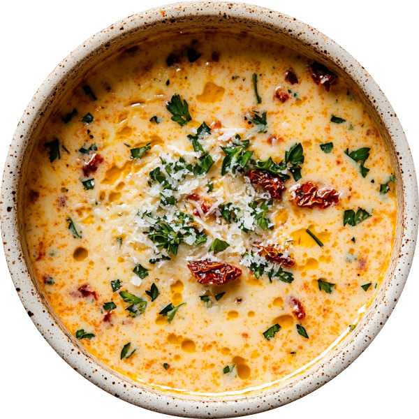 Crock-Pot Creamy Sun-Dried Tomato Lasagna Soup