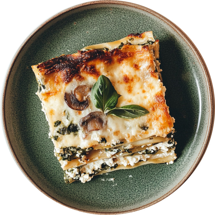 White Lasagna with Greens, Gruyere, & Garlic
