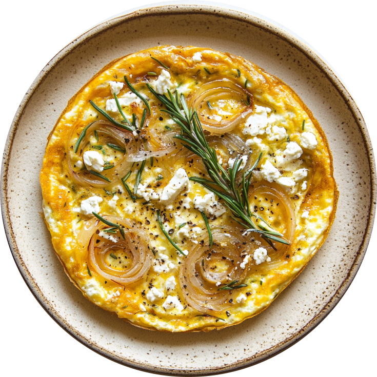 Caramelized Onion & Feta Frittata