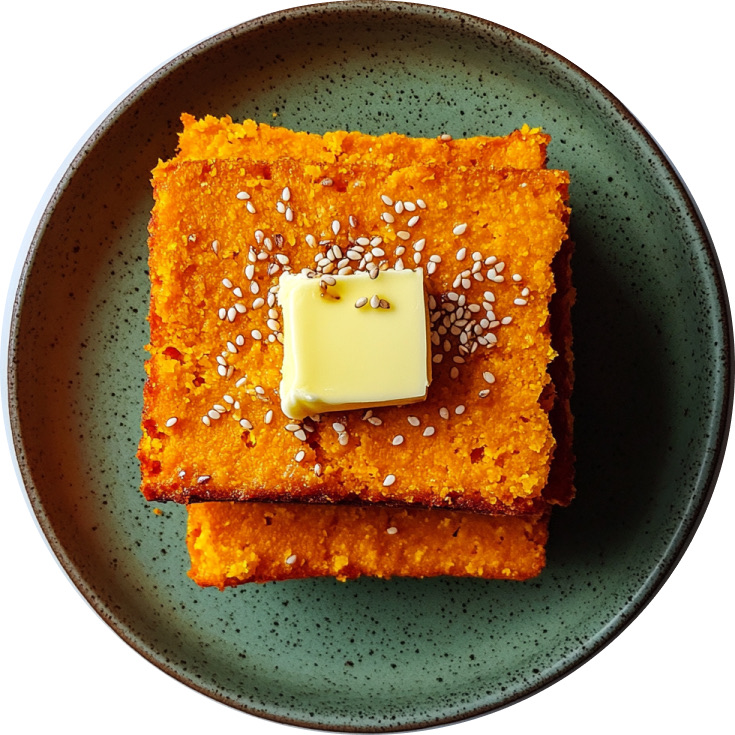 Honey Butter Sweet Potato Cornbread