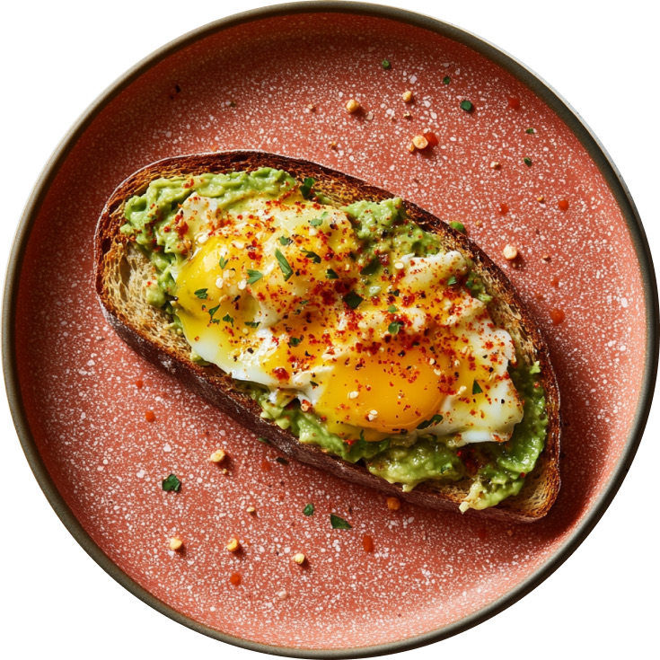 Avocado & Smashed Egg Toasts