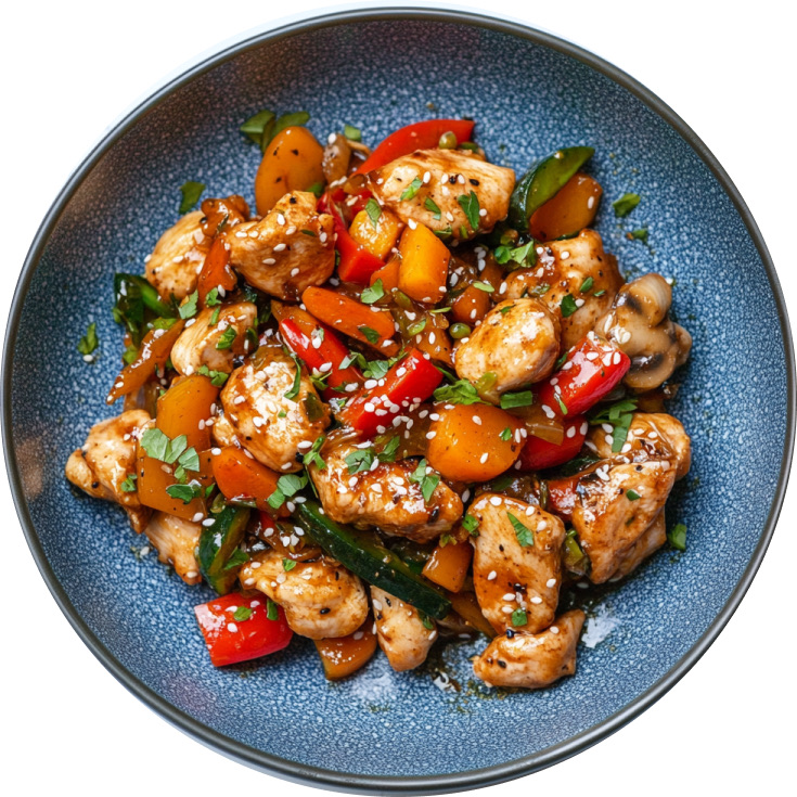 Ginger Garlic Chicken and Vegetable Stir Fry