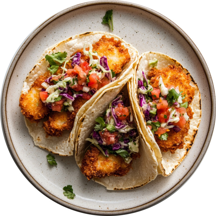 Masa-Battered Swordfish Tacos