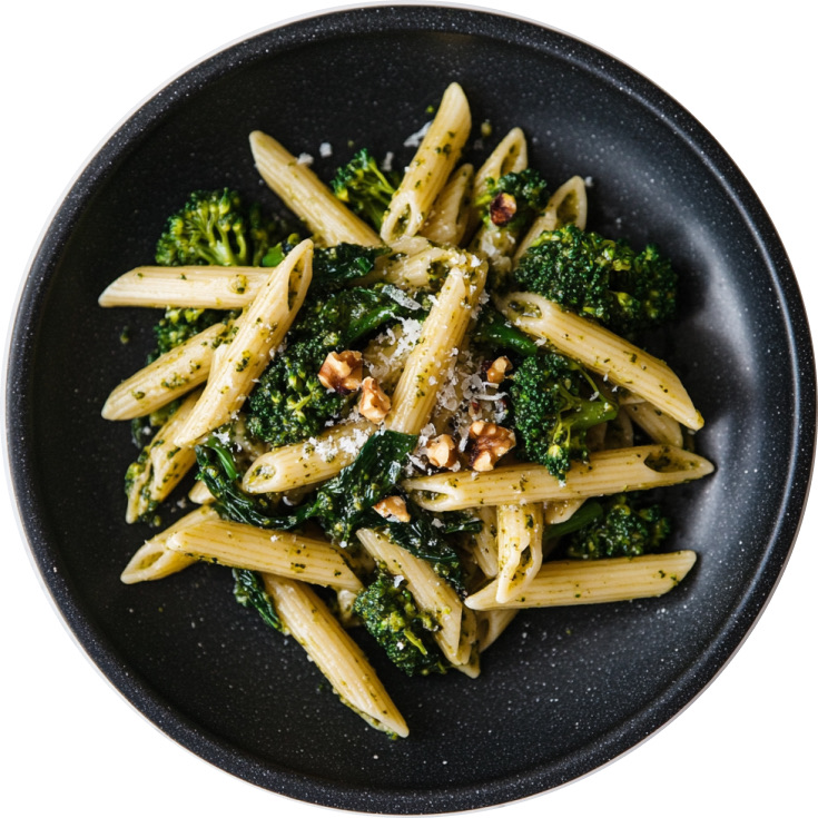 Broccolini and Walnut Pesto Pasta