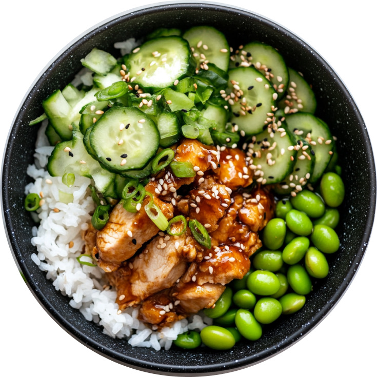 Air-Fried Miso Chicken Nourish Bowl