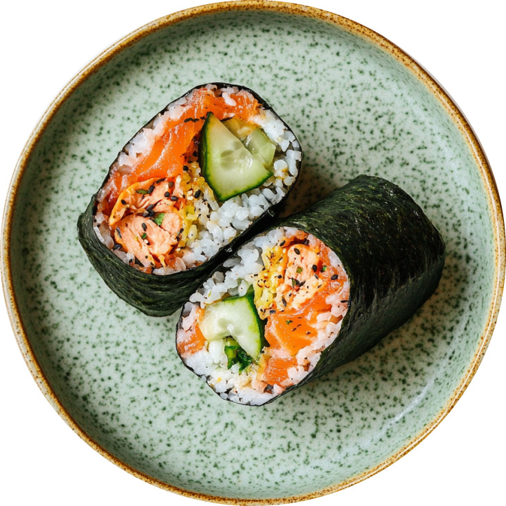 Spicy Salmon Hand Rolls