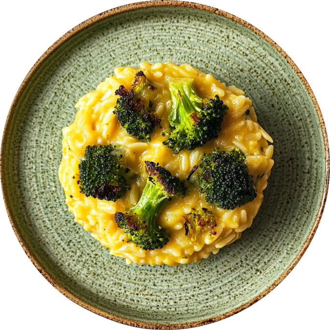 Broccoli Cheddar Orzotto