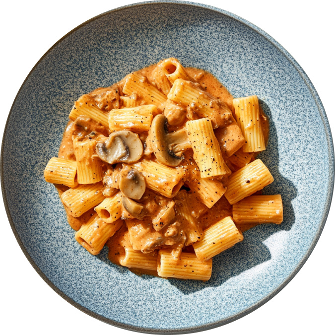 Pasta With Creamy Mushroom Ragù