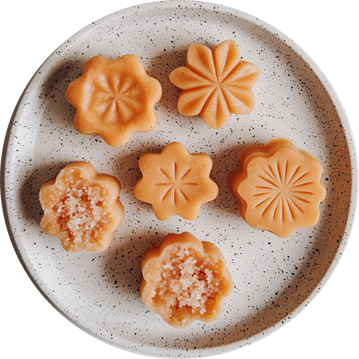 Nian Gao (Baked Sweet Potato Sticky Rice Cakes)