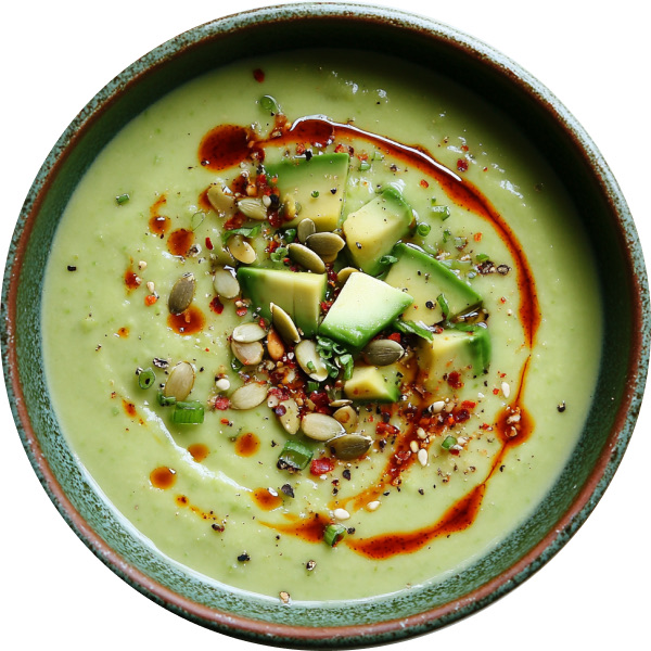 Avocado Soup With Chile Oil