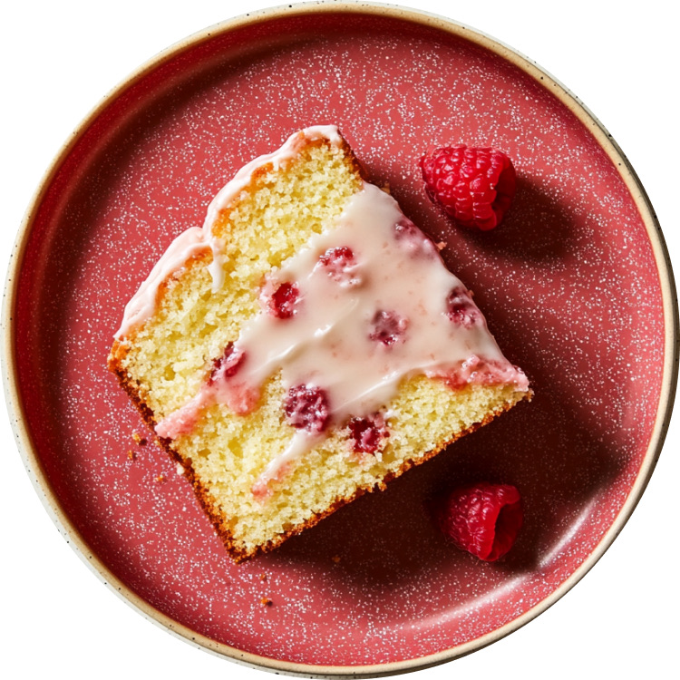Raspberry and Lemon Poundcake
