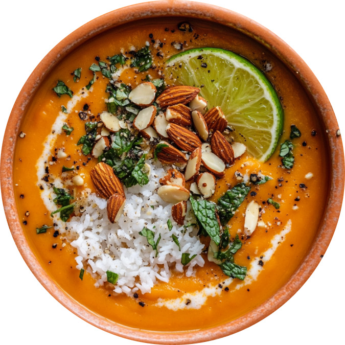 Creamy Thai Carrot Sweet Potato Soup