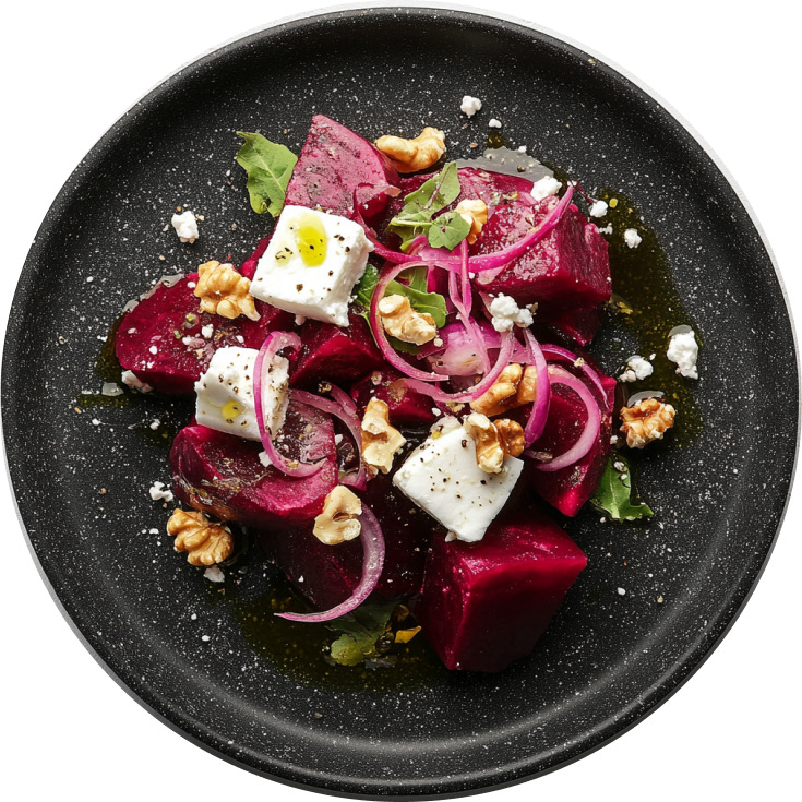 Beetroot Salad with Feta & Walnuts